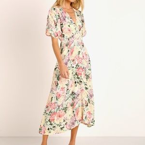 Faithfull Marie Louise MIDI Dress Vennisa Floral